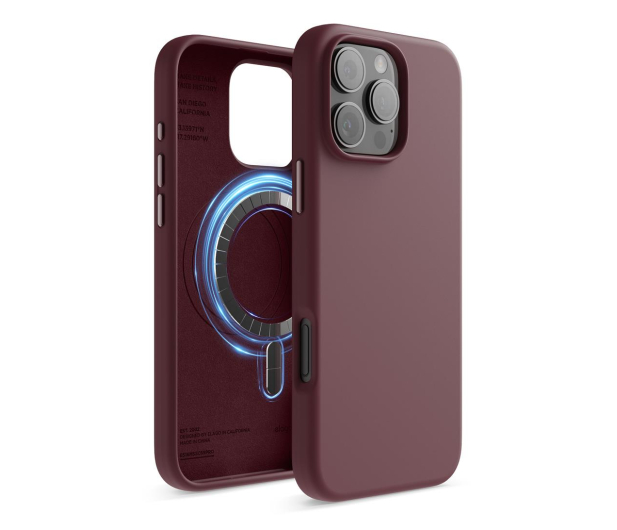 Elago Magnetic Silicone do iPhone 16 Pro Max Burgundy - 1278798 - zdjęcie